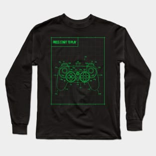 Press Start to Play Gaming Long Sleeve T-Shirt